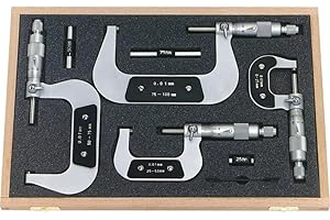 HELIOS-PREISSER HELIOS PREISSER 0800 513 Bügelmessschrauben-Set 0-100 mm Ablesung: 0.01 mm DIN 863-1
