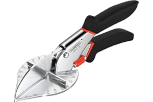 TOWOT Gehrungsschere,Winkelgehrungsschere,Multifunktionale Kanalschere für winkeliges Schneiden,Verstellbar von 45 bis 135 Grad für perfekte Winkel