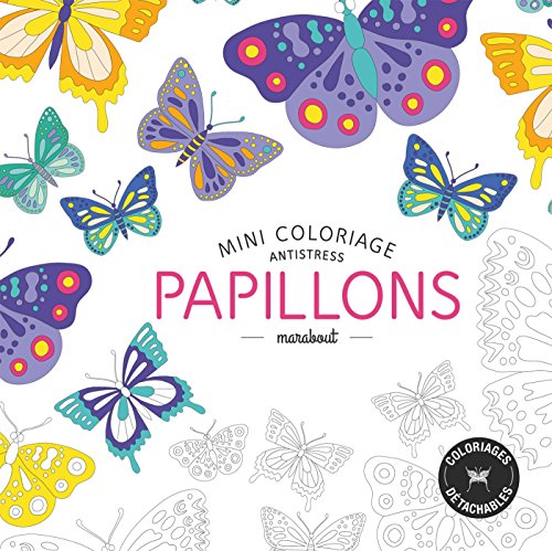 mini coloriage antistress papillons