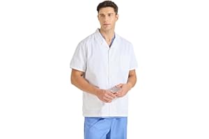 Misemiya - blouse blanche chimie unisexe - blouse medicale homme - blouse laboratoire homme - blouse de travail femme 8165