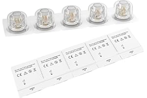 KOMEY SKIN Lot de 5 cartouches de rechange originales Bio Pen Q2 9 broches/14 broches/25 broches. Roundnano Lot de 5 pointes d'aiguille pour stylo à micro-aiguilles Q2, accessoires d'outils de beauté (14 broches