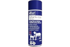 Sheeps Wool Marking Spray 450ml | Fast-Drying Livestock Identification Spray for Sheep & Lambs | Weather-Resistant, Long-Lasting Colour | British Wool Board Approved by VetSet