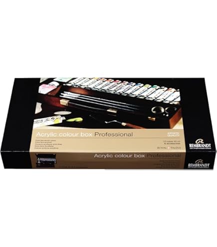 Rembrandt Watercolour Wooden Box Set Master | 42 Pans Accessories – Royal Talens