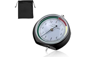 ERZEKRIM Medidor Profundidad Neumaticos 0-11mm Redondo Neumático Medidor Profundidad Medidor de Profundidad de Banda de Rodadura de Neumáticos Profesional para Motocicleta,Coche,Camión