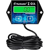 NInE-ROnG Contaore Digitale Contagiri Promemoria di Manutenzione Retroilluminazione Batteria Sostituibile per Piccolo Motore 