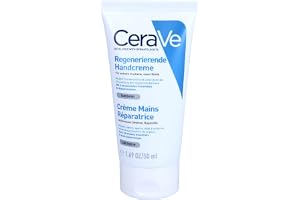 CeraVe Reparativ handkräm, 50 ml, handkräm för torra och grova händer, med glycerin och 3 essentiella ceramider