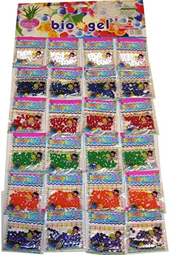 Gadgets Hut UK Water Crystal Water 24 Bags Jelly Crystal Beads Balls Wedding Vase Decoration