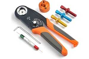 IWISS iCrimp HD-2612 Amphenol AT Series Deutsch DT Series Outil de Sertissage à Barillet Solide de Taille 16 pour Fil de 0,13 à 3,3 mm² Utilisé Avec des Contacts Robustes pour Kit D'accessoires de Réparation Automobile pour Camion, Bus, Tout-terrain, Exploitation Minière, Moto