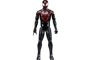 Marvel Spider-Man Titan Series Miles Morales-actionfigur i 30 cm skala, superhjälteleksaker för barn från 4 år