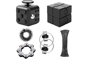 DELAIHUIL Fidget Cube 6pcs Anti Stress Würfel Spielzeug Fidget Toys Fidget Würfel Anti Stress Spielzeug Infinity Cube Für Kinder Und Erwachsene Stressaubbau Bei Nervösität