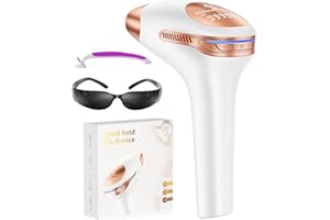 BEAURIS IPL Hair Removal Devices, 600-1200 NM Efficient IPL Laser Hair Removal and 9 Energy Levels for Women/Men, Face, Bikini, Body, Legs, Armpits