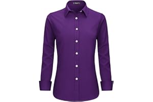 Stamain Camicia Donna Elegante Blusa Donna a Maniche Lunga con Scollo a V Stile Classico e Versatile per Ogni Occasione