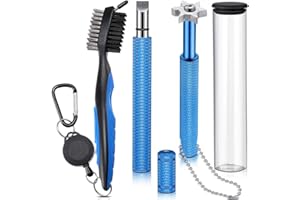 Akemaio Tool Set Doppio Lato Club Spazzola Club Groove Sharpener Pratico Sharp e Clean Kit per Golfisti