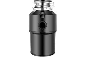 MAGIC SELECT Broyeur à Déchets. Broyeur d'évier de Cuisine, Acier Inoxydable, 7,5 HP 2800 tr/min. Broyeur Magnétique avec Interrupteur, Silencieux. Broyeur de Déchets Alimentaires pour la Maison, la Cuisine.