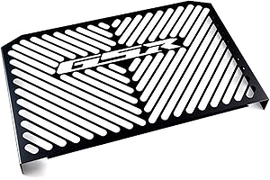 LUPSTY kompatibel mit: Suzuki GSR 600 BJ 2006-11Kühlerabdeckung Wasserkühler Kühlergrill Kühlerschutz Kühlergitter Kühlerschutzgitter Black Logo schwarz