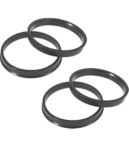 Wheel Accessories Parts Set Of 4 Hub Centric Ring 83mm OD To 70.5mm Hub ID, Black Polycarbonate (Wheel Hub Ring, 4 Pack, 83 Mm OD To 70.50 Mm ID Wheel Centerbore, Black