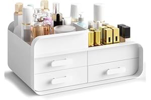 MACALLEN Porta Trucchi Organizer Bagno, Con 3 Cassetti, contenitore - | Bianco