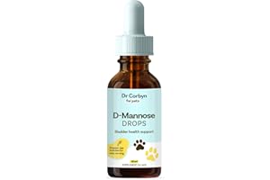 Dr Corbyn Pets D-Mannose Drops - 50ml | Urinary Tract & Bladder Health Support for Dogs, Cats | Cystitis Support | All Natural, Easy to Use