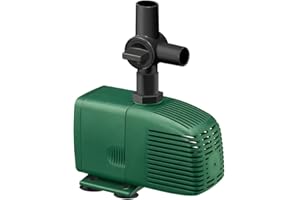 Fish Mate 1200 Small Pond Fountain Pump - Up to 1200 litres per Hour, Energy-Efficient Design with Anti-Clog Filter and Ceramic Bearings