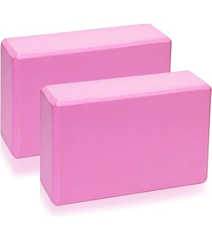 Lot De 2 Briques Yoga EVA - Haute Densité, Antidérapantes - 23x15x7.6cm - Pour Yoga, Pilates