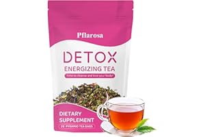 PFLAROSA Detox Tee zum Abnehmen – 28 Tage Kräutertee-Kur für sanfte Entgiftung & Gewichtsreduktion – Natürliche Detox Tea Mischung, Unterstützt Verdauung & Stoffwechsel, Vegan & ohne Zusatzstoffe