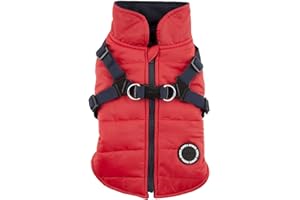 PUPPIA Mountaineer II, kamizelka zimowa z uprzężą, czerwony, M