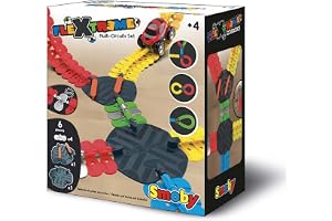 Smoby 7600180911 - Flextreme Tillbehör Multi-Circuits Set - Tillbehör till Smoby Flextreme Bilbana med Korsning, Vägutbyte sa