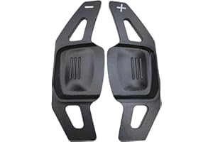 ANBOO 2 Stück Auto Lenkrad Schaltwippen Verlängerung Paddles,Für Tiguan nach 19/CC/Tiguan L/Touran L/Touron/Huiang/Weiling/Lingdu/Golf 8 MK8/23 SagitarLenkrad Schaltknäufe Ersetzen(Schwarz）