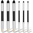 6pcs Artist Blending Sponge Pen, 2 Sizes Double-Headed Pastel Blending Stump Pencil Sketch Brush Rubbing Lucy Drawing Art Foam Blender Stick Blender Tool for School Students Beginners Supplies