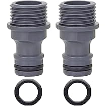 3-Pack Plastic Tap Adapter For Garden Hose - 3/4" BSP Thread, Quick Connect Fitting