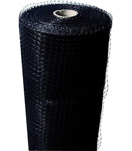 HaGa® Recinzione in plastica, 0,6 m, altezza 15 mm, colore nero (merce