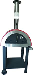 Forno a legna in acciaio, da esterno, piano refrattario 76x62 : Amazon.it:  Giardino e giardinaggio