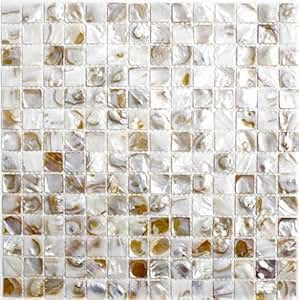 Mosaik Fliese Muschel hellbeige für WAND BAD WC DUSCHE KÜCHE