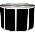 Royal Green Rectangular Sticker Labels Rolls 4cm x 2cm Black Label Stickers (40mm x 19mm) Permanent Adhesive 500 Pack