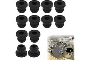 Lyivisk 12 Pezzi Tappi di Gomma Conici per Piano Cottura Camper, Piedini in Gomma Antiruggine per Supporti 5mm, Compatibile con Dometic, Smev & Thetford Accessori Camper