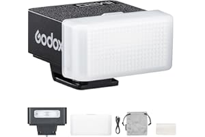 Godox iM20 Camera Flash with IM20-DF White Diffuser, USB C Charging Built-in Battery, 5 Levels Power Mini Flash for Fujifilm/Canon/Sony/Nikon/Panasonic/Olympus, for Camera with Single-Contact Hotshoe