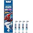 Oral-B Pro Kids Toothbrush Heads for Electric Toothbrush, Spiderman, Pack of 4 Units, Designed for Gentle Brushing