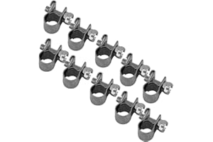 XGAGHB Tamaño opcional de 6 mm-20 mm, abrazadera de manguera de acero inoxidable de 10 piezas, tubo de vacío de combustible/silicona Abrazadera de clip de aire de baja presión(Los 6-8Mm)