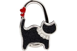 JULIYEH Générique Accroche-Sac à Main Pliable Viskey pour Table Petit Noir