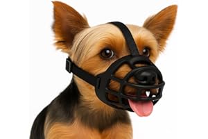 Bozal para Perros XS – Bozal de Silicona Ajustable y Suave – Seguro y cómodo para Entrenar, pasear o visitar al Veterinario – Flamingo Bozal Benzo XS