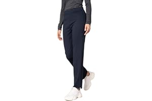 Goldenpoint Donna Leggings Straight con Vita Media Elasticata