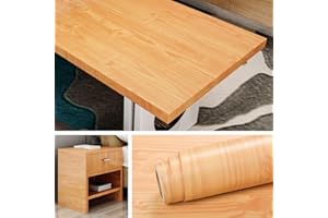 ‎LIVELYNINE Livelynine 40CMx10M Klebefolie Möbel Holzoptik Buche Tapete Holzoptik Hell Selbstklebende Folie Holzoptik Buche Holz Folie Möbelfolie für Tisch Schreibtisch Funier Arbeitsplatte Küche Schrankfolien