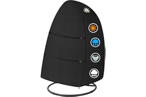 Zettum Pokrowiec nakrzesło wiszące 167 x 109 x 173 CM, pokrowiec na 600D Oxford z PU powłoką, wodoodporny i wytrzymały pokrowiec ochronny na fotel wiszący podwójny pokrowiec na fotel wiszący