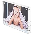 Scribble Direct 6 x 4 Inch Acrylic Photo Frame/Block, Free Standing, Use Horizontally or Vertically