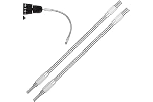 JIYIN 1/4 Flexible Wellen für Bohrmaschinen, 2 Stk Bohrmaschine Verlängerung Flexible Schaft Bit 1/4 Hex-Shank Flexible Drill Extension Bohrer Bohrerverlaengerung Verlängerung