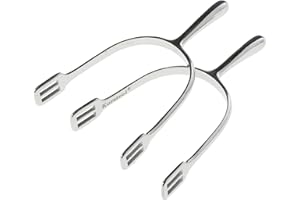 Korsteel Long Neck Dressage Spurs with Straps, Ladies 40mm