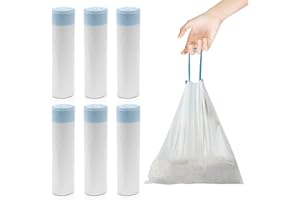 Sporgo 90 Sacchetti per la Spazzatura Con Maniglia: Autopulenti per Gatti, 45 x 50 cm, per Lettiera, Resistenti Con Cordoncino