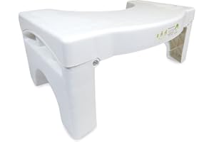 PUKKR Folding Squatting Toilet Stool | 7 Inch Non-Slip Bathroom Step Stool | Anti Constipation Natural & Comfortable Squat Aid Stool