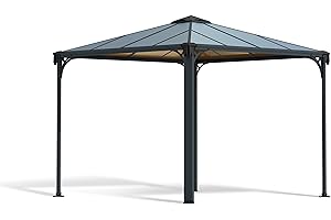 Palram Canopia Palermo Garden Gazebo for Robust Structure Year-Round Use, 300 x 300, 3000