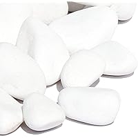 MGS SHOP Marmorkies Snow rein Weiss schneeweiß Garten Kies 50 kg (15/28 mm)